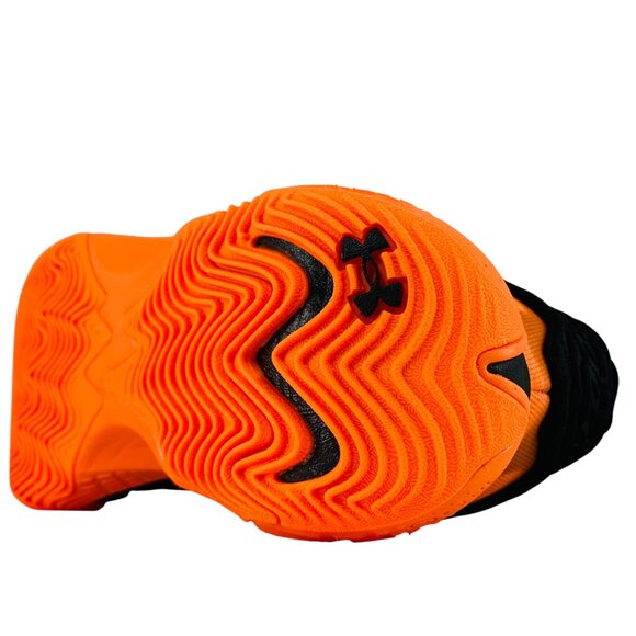 Under Armour Spawn 7 UAA Black Orange Men's Basketball Shoes 3028833-001 - Picture 11 of 11